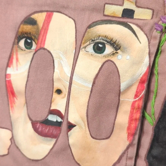 Paramore Jacket Custom Hand Painted 🎶Watch Me While I Bloom🎶 size Small - Picture 9 of 15